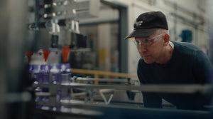 Jason the founder inspecting process at one of Jason Markk's factories