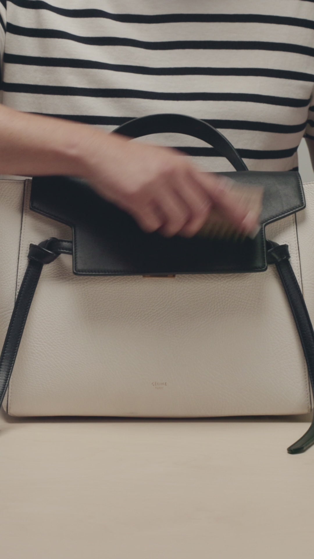 DRY BRUSHING THE CELINE BELT BAG WITH THE JASON MARKK DELICATES BRUSH